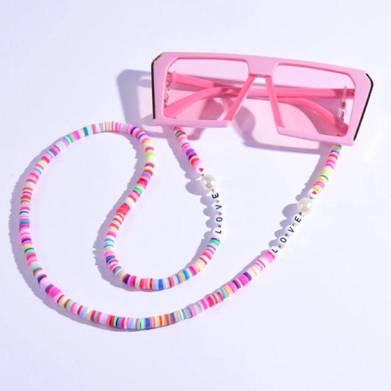 Pink Rosa Brillenkette Maskenkette Schmuck Accessoires Just Style Onlineshop