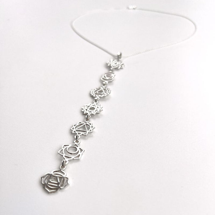 CHAKRA STONE AMULET Halskette für Herren Herren Silber Edelstahl Chakra  Stein Punkt Amulett Anhänger Halskette Herren Silberkette Halskette -   Schweiz