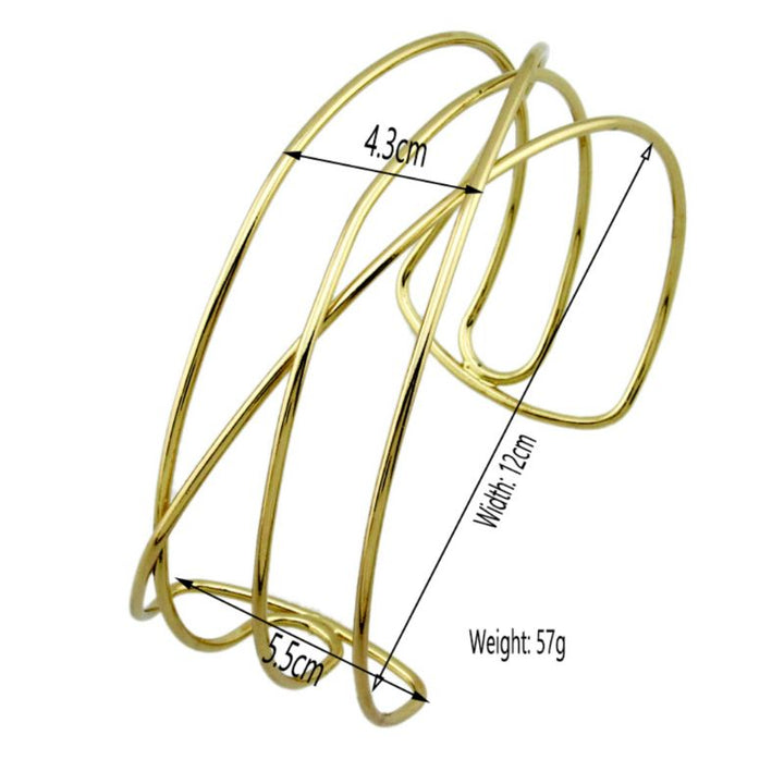 goldene Statement Choker Halskette in geometrischem Design 