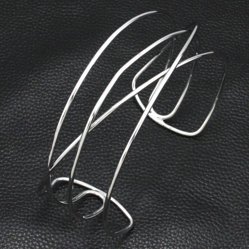 Statement Choker Halskette in silber in geometrischem Design