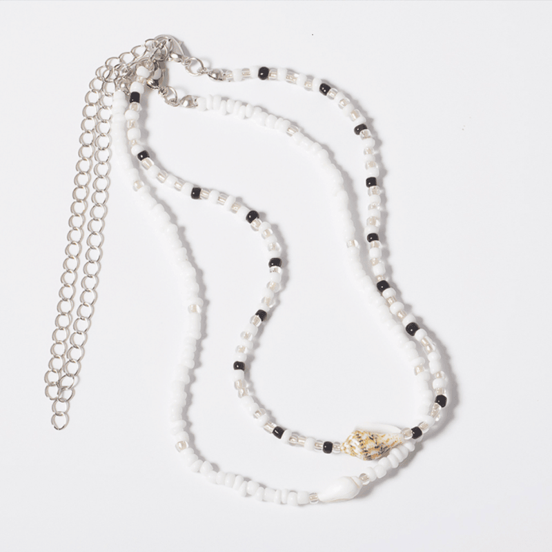 Zwei Perlenketten Halsketten Choker im Set