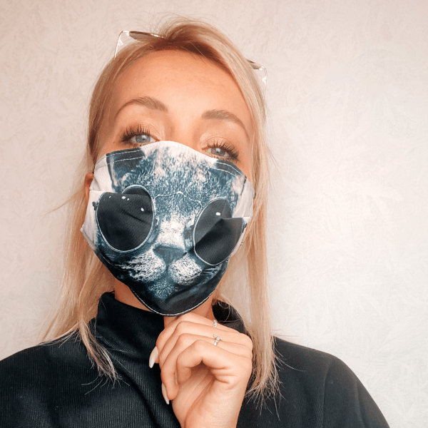 Gesichtsmasken Schutz Psycho Cat