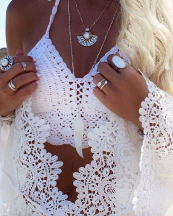 Hippie Ibiza Style Crochet Top Häkeltop im Boho Shop kaufen