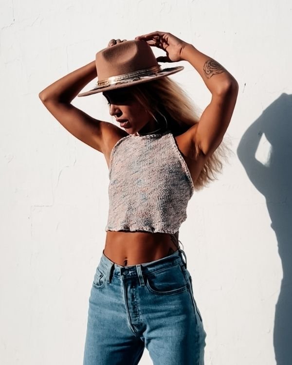 Damen Boho Ibiza Style Tops online kaufen - Handgemachte Crochet Crop Tops 