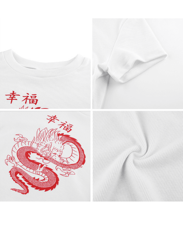 Crop T-Shirt Dragon