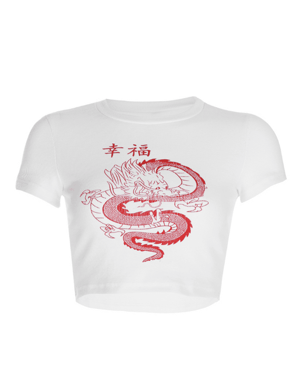 Crop T-Shirt Dragon
