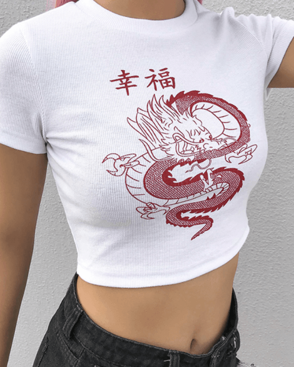 Crop T-Shirt Dragon