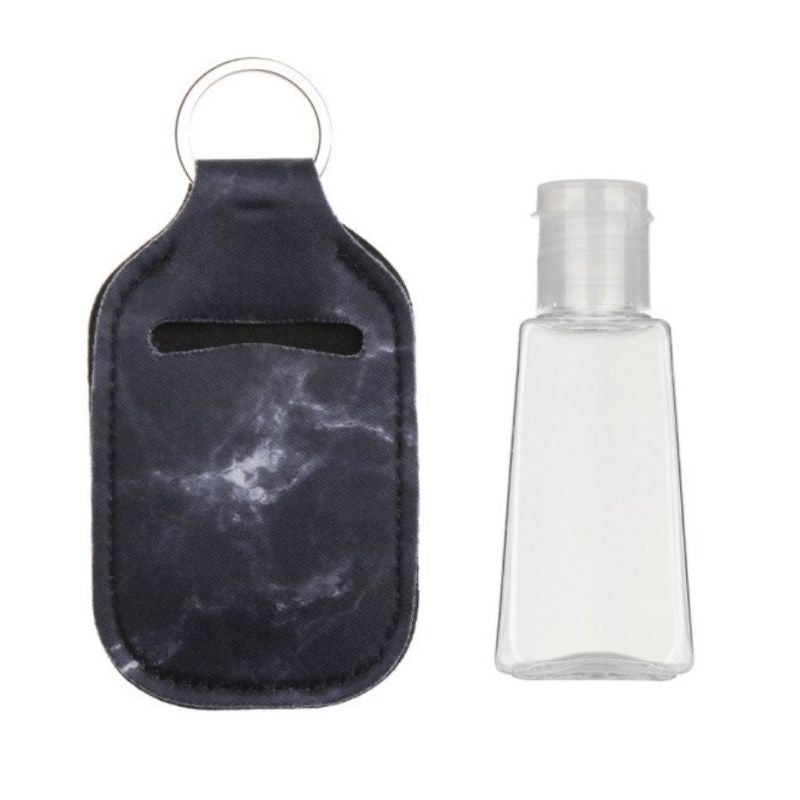 Schwarzes Hand Desinfektionsmittel mit Spender 30ml zum abfuellen