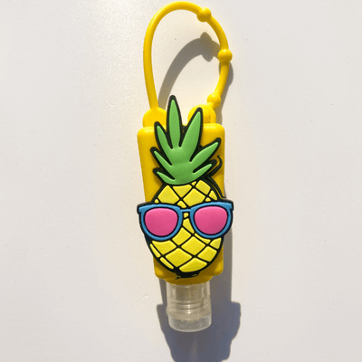 Gelbe Ananas Hand Desinfektionsmittel Anhänger
