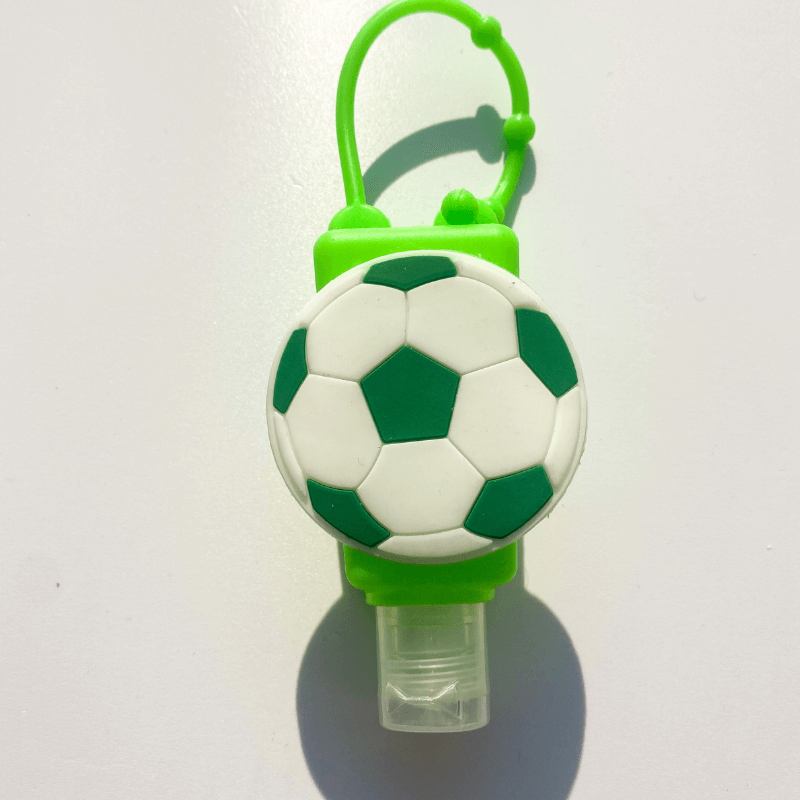 Anhänger für Kinder mit Fussballsymbol - Hand Desinfektionsmittel Spender Anhänger