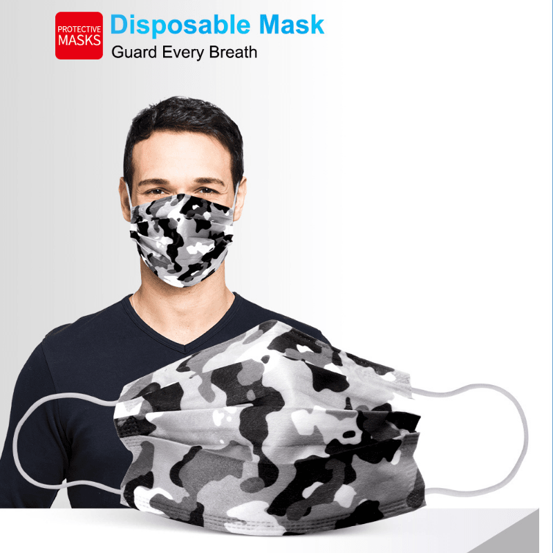 Disposable Mask für Erwachsene im Military Look