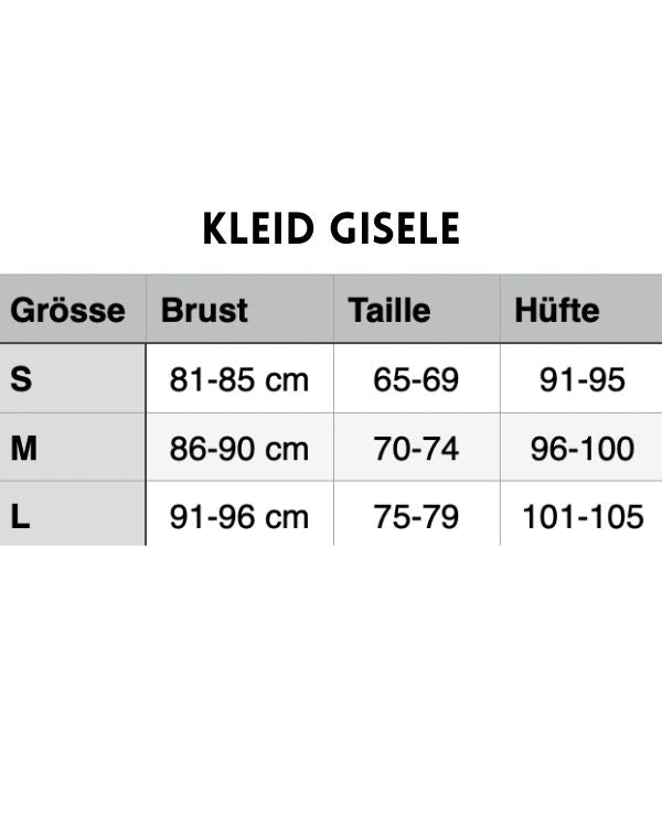 Kunstleder Kleid Gisele Groessentabelle