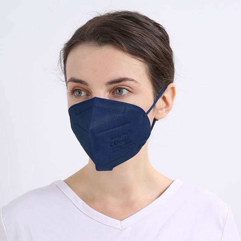Dunkelblaue farbige FFP2 Masken Erwachsene - Zertifizierte Schutzmasken kaufen