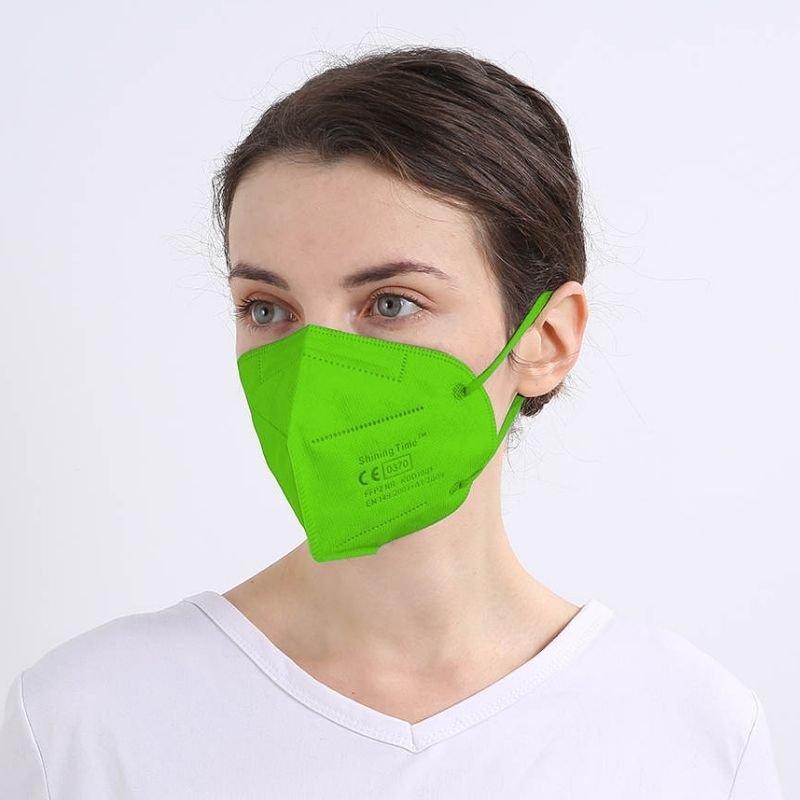 Gras Grune FFP2 Masken Schutzmasken Hellgrün - Farbige FFP2 Masken Erwachsene online kaufen