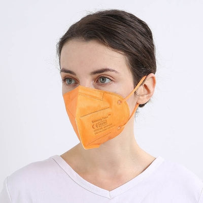 Orange FFP2 Schutzmasken Schweiz - Farbige FFP2 Masken kaufen Just Style 