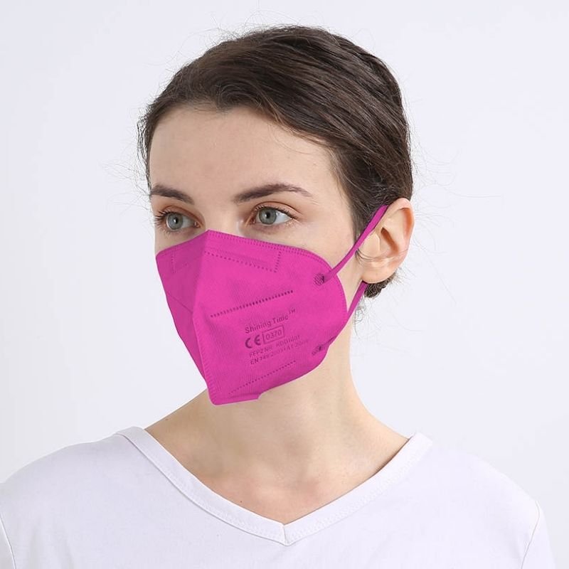 Pink Fuchsia FFP2 Masken Schutzmasken Zertifiziert und geprueft - CE Kennzeichen - Farbige FFP2 Masken