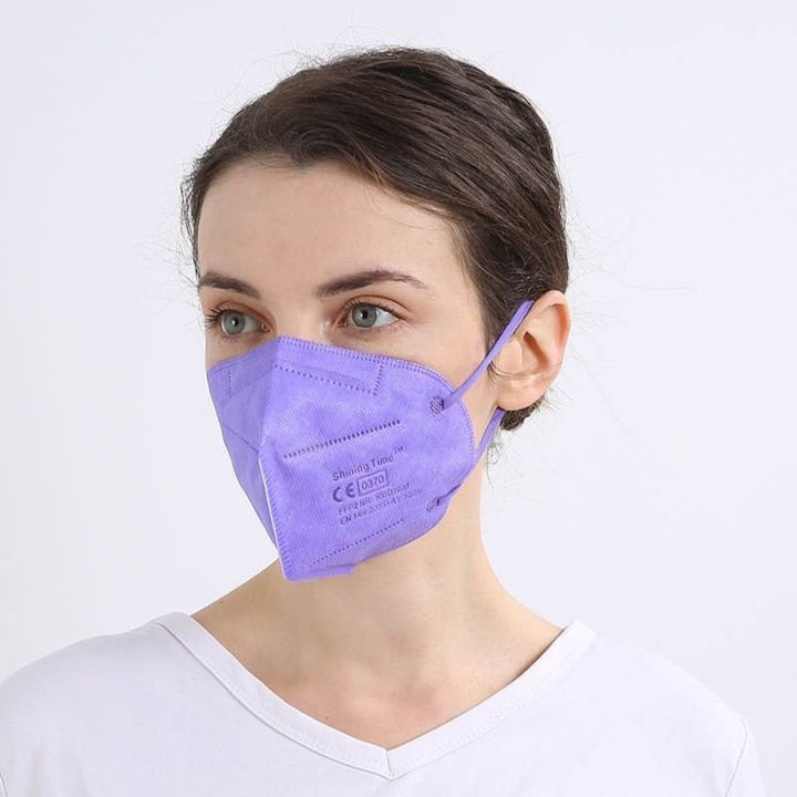 Pastellviolette FFP2 Schutzmasken Erwachsene - Zertifizierte FFP2 Masken in vielen Farben kaufen