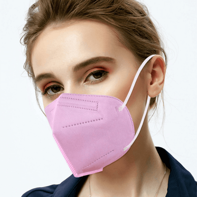 Rosa Atemschutzmaske Masken mit Maskenhalterung - Bunte FFP2 Masken Schweiz