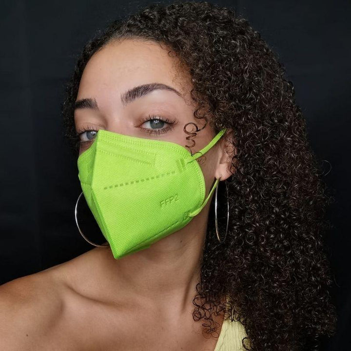 FFP2 Schutzmasken Hellgrün Grasgrün | Farbige FFP2 Masken online kaufen