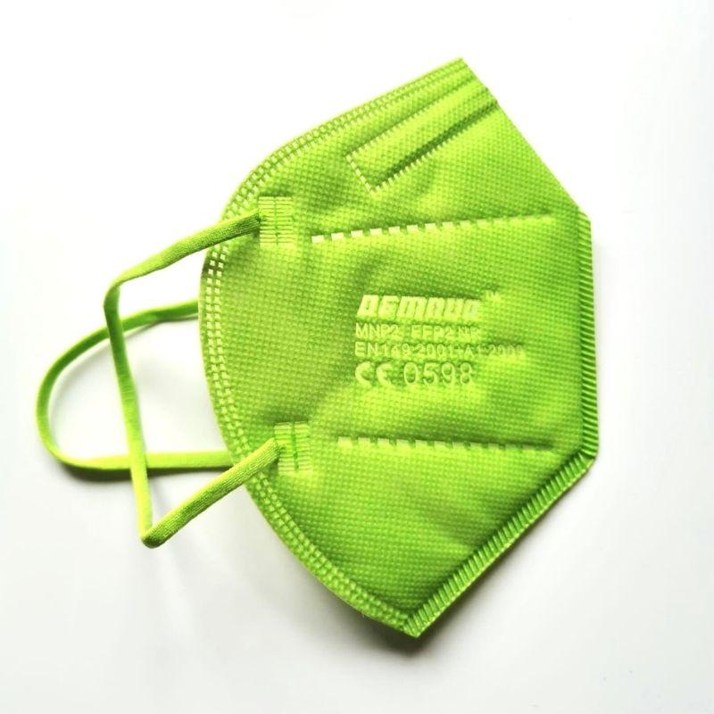 Zertifizierte Farbige FFP2 Masken in der Farbe Hellgrün Grasgrün im Schweizer Onlineshop bestellen