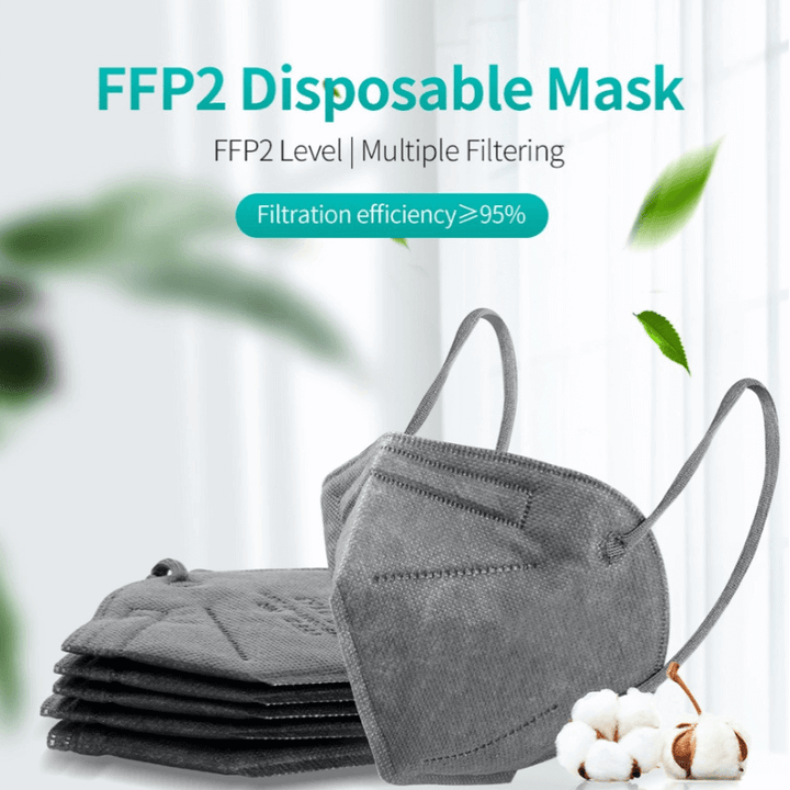 FFP2 Halbmasken zertifiziert in der Farbe grau - Schweiz FFP2 Masken kaufen
