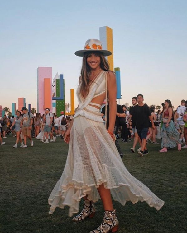 Festival Hippie Damen Kleid Maxikleid mit Netzteil