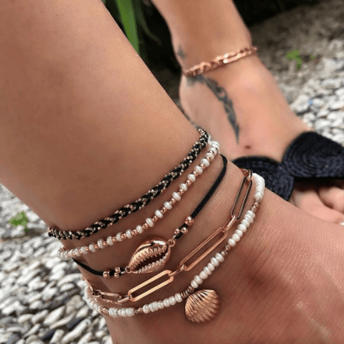 Fusskette Bohemian Schmuck Fuss Accessoires  