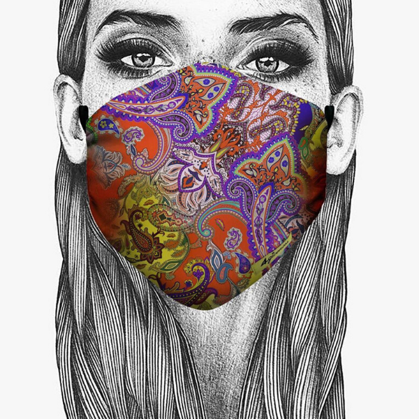 Hygienemaske Gesichtsmaske Fashion Maske Baumwolle mit Filter