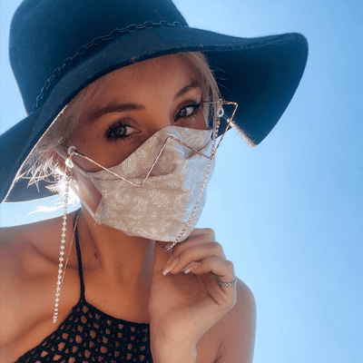 Gesichtsmaske Bandana Beige