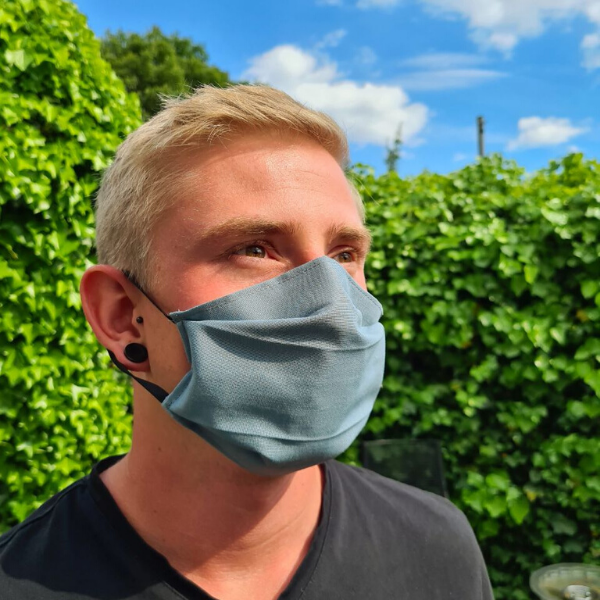 Herren Gesichtsmaske Hygienemaske Mundschutz Fashion schwarz