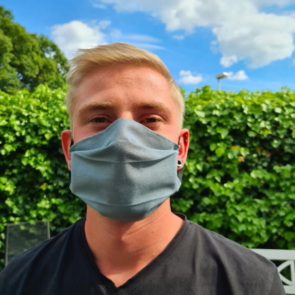 Herren Gesichtsmaske Hygienemaske Mundschutz Fashion schwarz