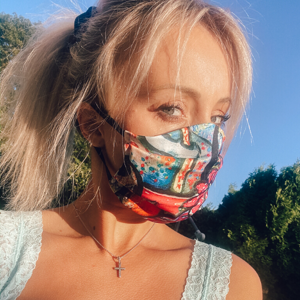 Maske aus Stoff Graffiti