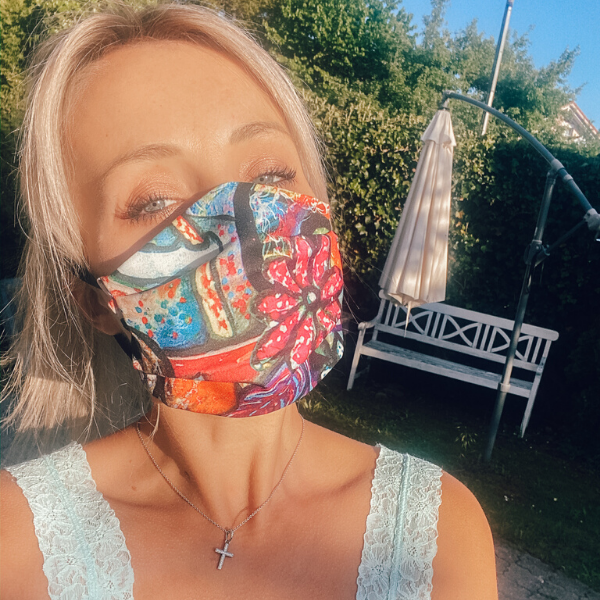 Maske aus Stoff Graffiti