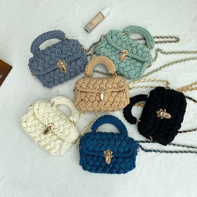 Gestricke Haekel Handtaschen Damen in vielen Farben Just Style Fashion