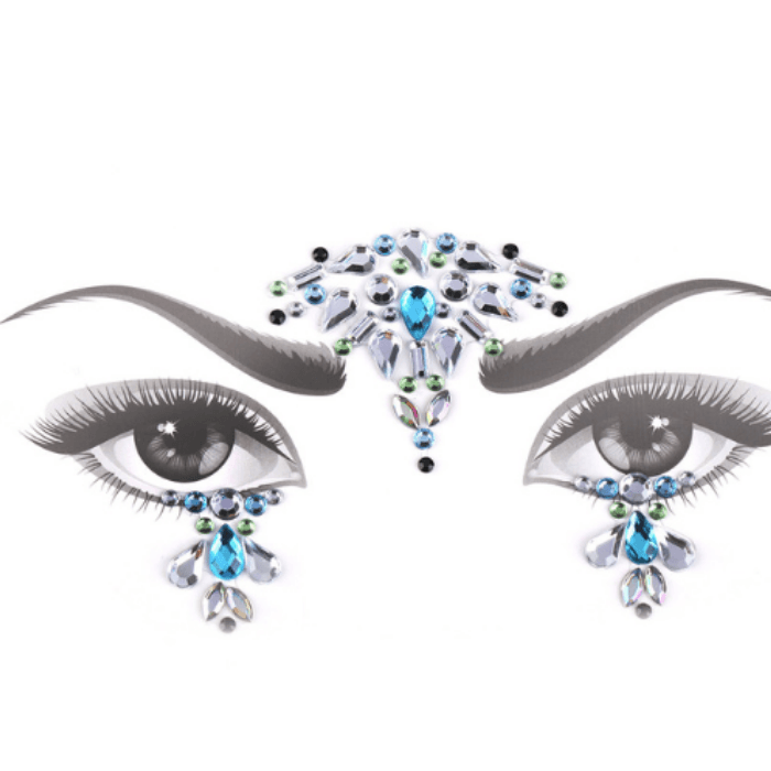 Glitzersteine Blue Venus