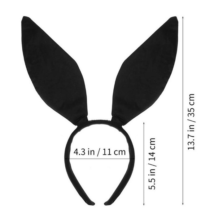 Bunny Hasenohren Haarreifen mit schwarzen Ohren