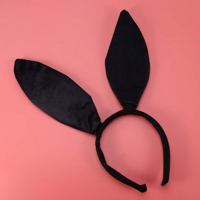 Schwarze Ohren Haarreifen Osterhase Ohren Kopfbedeckung Ohren