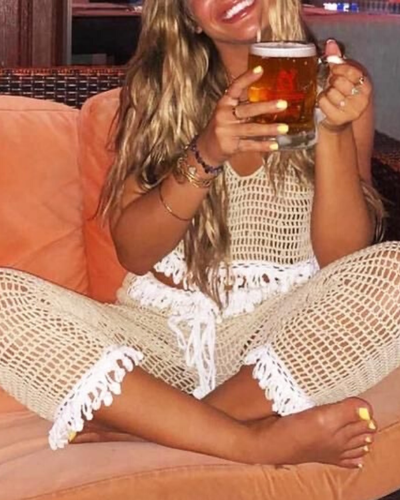 Crochet Häkeltop Beach Bohemian Muschel Fashion
