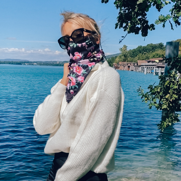 Hals-Mundschutz Stoffmaske La Rosa