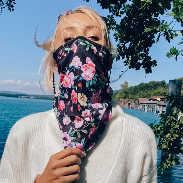 Hals-Mundschutz Stoffmaske La Rosa