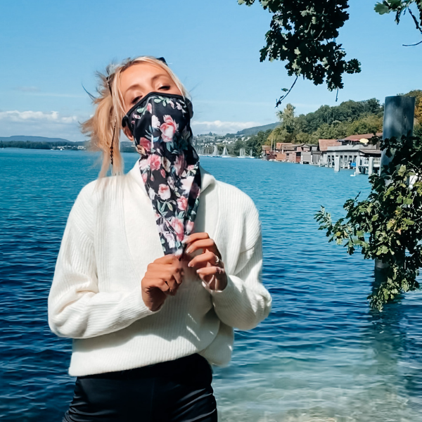 Hals-Mundschutz Stoffmaske La Rosa