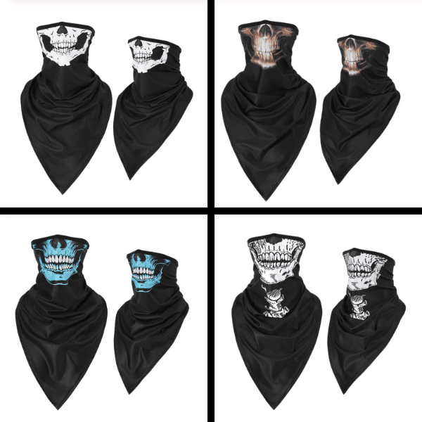 Hals-Mundschutz Loop Stoffmaske Skull Collection