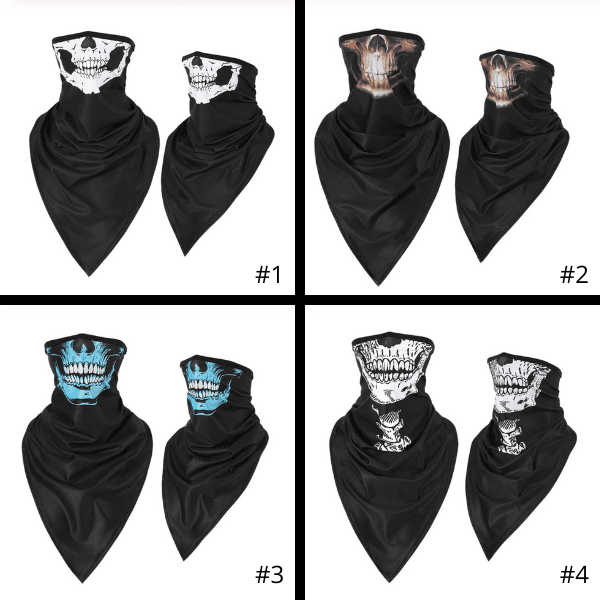 Hals-Mundschutz Loop Stoffmaske Skull Collection