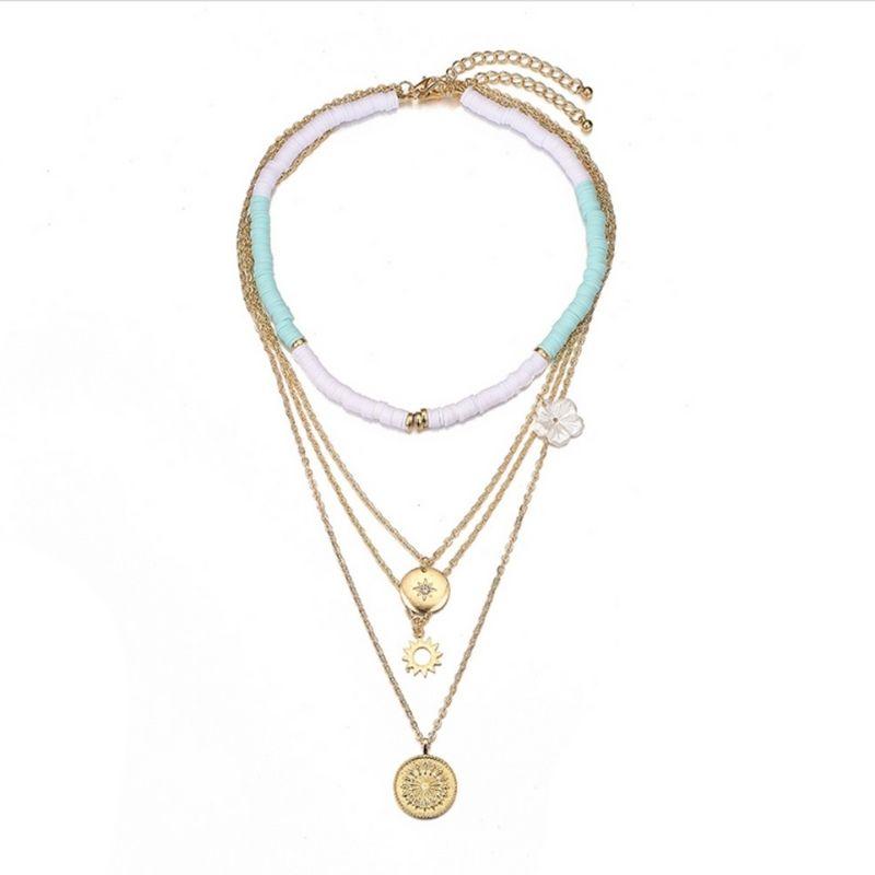 Multilayer Modeschmuck Halsketten Set Damen online kaufen Schweiz