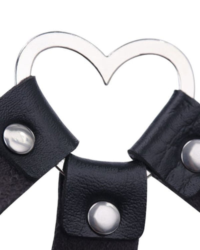 Schwarze Fetisch Harness Strapsen Halterung