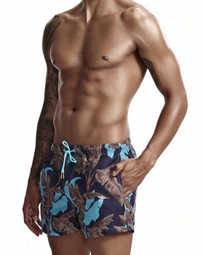 Blau Braune Herren Badeshorts Badehosen im Schweizer Onlineshop