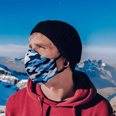 Herren Seidenmaske Camouflage | Militär Muster Stoffmaske für Männer | Männer Stoffmaske Schweiz | Herren Masken Schweiz 