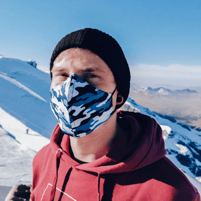 Herren Seidenmaske Camouflage | Militär Muster Stoffmaske für Männer | Männer Stoffmaske Schweiz | Herren Masken Schweiz 