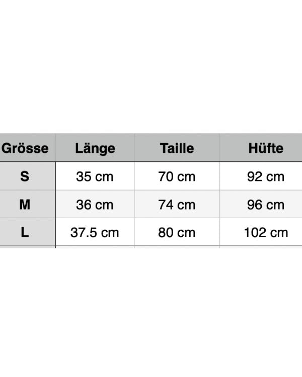 Groessentabelle Hosenrock Zebra 