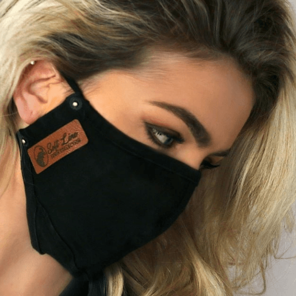 Herren Maske Schwarz Jeans Style